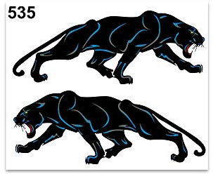 4R Quattroerre.it 535 Sticker Aufkleber Panther, 10 x 12 cm