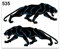 4R Quattroerre.it 535 Sticker Aufkleber Panther, 10 x 12 cm