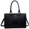 David Jones - Sac à Main Femme - Fille Cours Travail Business Multicolore XL - Anse Longue Cuir PU - Porte-Document - Noir