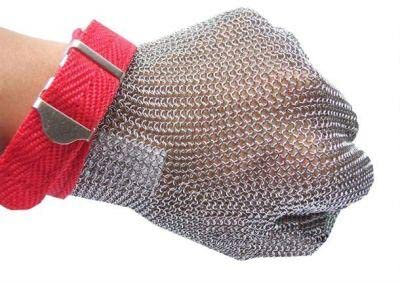 Ruvigrab - Handschuhe aus Edelstahl-Mesh, EN1082-zertifiziert, schnittfeste Handschuhe für die Küche, Größe L