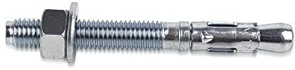 DOJA Industrial | Anclajes Macho Para Cargas Altas M6 | PACK 20 | Taco Espárrago Metalico de Acero Galvanizado | Anclaje de Perno pesado | Industria, Construccion o Domestico | Paredes de Hormigon
