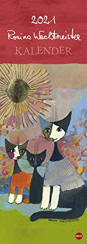 Rosina Wachtmeister Vertical - Kalender 2021 - Heye-Verlag - Wandkalender mit Gold- und Silberprägung - 24 cm x 69 cm