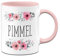Tassenbrennerei Tasse mit Spruch Pimmel blumig - Kaffeetasse lustig mit Beleidigung - Spülmaschinenfest (Rosa)