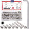 Hilitchi Lot de 70 vis de sécurité Torx M6 en acier inoxydable avec embout T30