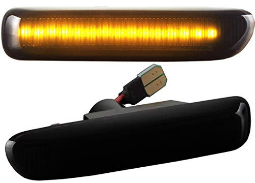DoLED LED Seitenblinker Blinker getönt Schwarz/Rauchglas kompatibel für 3er BMW E46 1998-2001