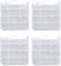 HOMEFUNTIME Battery Case AA/AAA Battery Holder Container Compact Portable Organizer Storage Case Insulative Plastic Clear Protective Battery Case for Travelling/Home/Office/School/Garage(4 PCS)