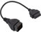 Teror Adaptateur de Diagnostic, câble de Diagnostic connecteur OBD2 Adaptateur 12 Broches à 16 Broches Accessoires de Voiture Extension pour Ren-Ault