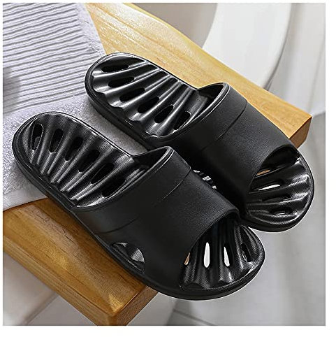 XXXXW Dusch-Badeschuhe Hausschuhe □ Dusche für Männer Sandalen Fitnessstudio rutschfeste Bad Flip Flops Folien mit Entwässerungslöcher Schnell trocknend atmungsaktive Hausschuhe Damen Badeschuhe