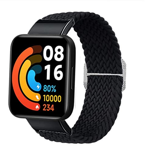Feysentoe Cinturino per XiaoMi Redmi watch 2/Mi Watch 2 lite Cinturino di Ricambio(Nero)