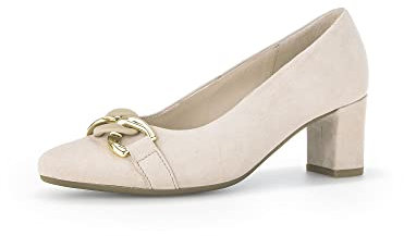 Gabor Damen Klassische Pumps, Frauen Absatzschuhe,Moderate Mehrweite (G),Office,elegant,high Heels,Heels,Oak (Uni+Gold),40 EU / 6.5 UK