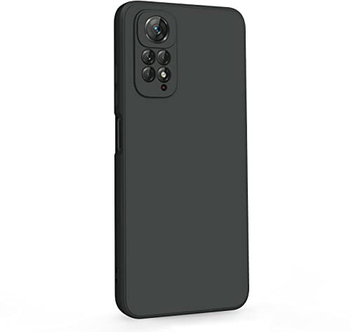 AK Coque Xiaomi Redmi Note 11 Pro/Note 11 Pro 5G, avec Protection Caméra, Couche Intérieure Douce, Etui Housse TPU Silicone Mince Souple Anti-Rayures Antichoc Case(Noir)
