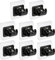 Bohoray 8Pcs Self Adhesive Curtain Rod Bracket No Drill Drapery Hook Holder Fixing Rod Holder Curtain Pole Wall Bracket Towel Rod Hook Home Bathroom Kitchen Hotel Towel Clothes Hanging (Black)
