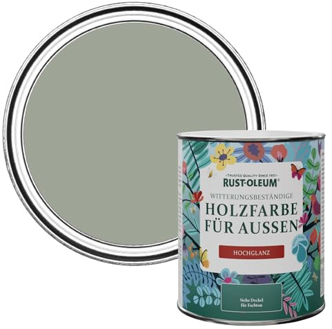 Rust-Oleum Green Mould-Resistant Garden Paint In Gloss Finish - Tea Leaf 750ml