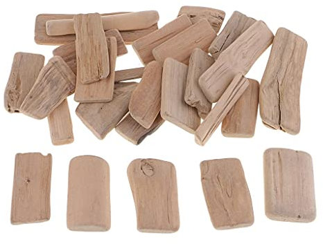 pistro Natürliche Treibholz-Stücke, Vasenfüller, Dekoration, 250 g für Skulptur, Küstenwand