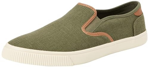 TOMS Men's Baja Sneaker, Dark Sage Heritage Canvas/Synthetic Nubuck Trim, 8 UK