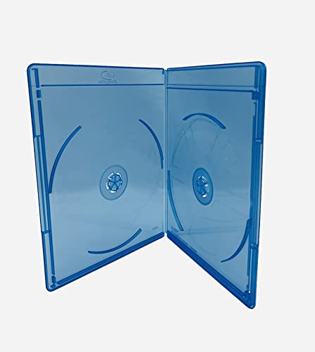 25 custodie sottili doppie per CD DVD e Blu-Ray da 6 mm – Consente di riporre 2 dischi in una custodia sottile da 6 mm per risparmiare spazio.