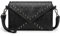 LUI SUI Gothic Punk Skull Rivet Nieten Crossbody Bag PU Leder Messenger Umhängetasche Handtasche Brieftasche Geldbörse für Mädchen Frauen