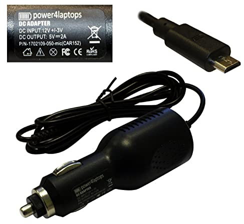 Power4Laptops Adaptador CC Cargador de Coche Este Adaptador CC Cargador de Coche Tableta para su Compatible con ASUS Fonepad FE375CL