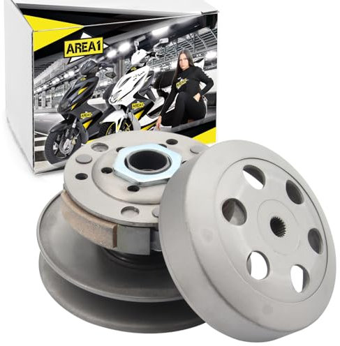 Area1 Ersatz Wandler + Kupplung + Glocke 107mm kompatibel mit 50ccm 2Takt TPH Zip NRG mc2 mc3 Power Liberty Runner SR 50 R Racing Sport Street Sportcity MY ET2 S Primavera