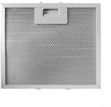 Cooker Hood Metal Grease Filter, 400 x 300 x 9mm Silver Metal Mesh Cooker Hood Filters for Kitchen Extractor Vent
