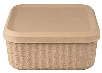 Blomus Set 2 Aufbewahrungsboxen -REDO- Box aus 100% recycelbarem Papierzellstoff mit Deckel 32x15cm (M)