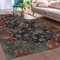 bamyum Kinevart Bedruckter Teppich Chenille-Druck Maschinell Hergestellt 200 x 300 cm, Wohnzimmer Vintage Teppich Schlafzimmer, Antibakteriell Antirutschunterlage Küchenteppich Multıcolor