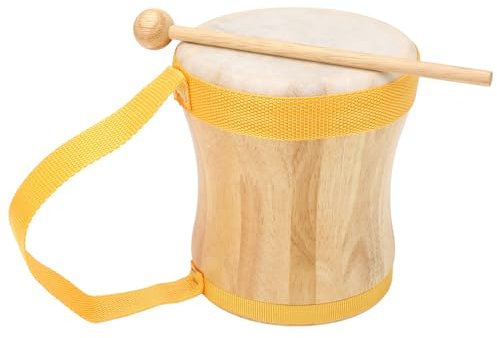 Handtrommel, Verschleißfeste Bongo-Trommel, Breite Anwendung für Aufführungen (YELLOW)