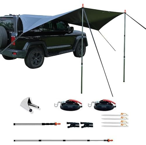 Unikka ComfortX Motor Tarp: UV Protection, Waterproof, Universal Fit with Suction Cup and 4/6mm Keder Mounting für Camper, Wohnwagen, SUV und Campingbusse