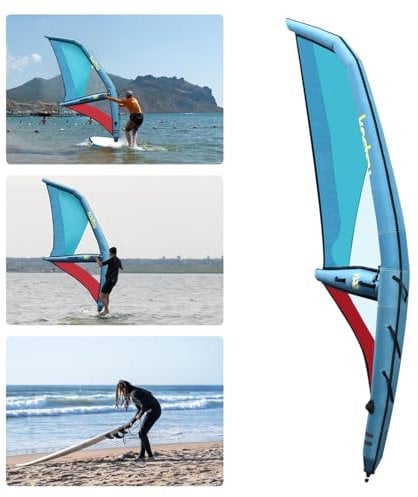 YZRDCXM Aufblasbares Segel, Aufblasbares Segel mit aufblasbarer Pumpe 4,2 m², freistehendes Paddleboard, Professionelles aufblasbares Paddleboard for Wassersport und alle Könnerstufen