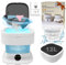 Camping Waschmaschine, 15L 2kg 2 in 1 Mini Wasch-maschine Kleine Waschmaschine mit Schleuder Tiefenreinigung von Unterwäsche, Babykleidung, Kurze Hose, Mini Wasch maschine für Camping, Hotel