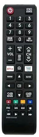 Universa BN59-01315A BN59-01315D BN59-01315B TV Remote Control With NETFLIX PRIME VIDEO Rakuten TV Button For SAMSUNG Smart TV(BN59-01315D)