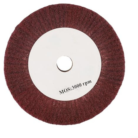 Disque de polissage abrasif non tissé, roue de polissage à lamelles en fibre de nylon, grain 320, diamètre 4 12 (150 mm)