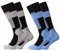 Occulto Herren & Damen Kompressions Skisocken 2er Pack (Model: Taylor) Grau Blau 35-38