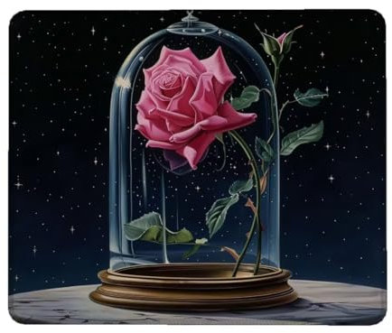 Tapis de Souris 290 x 240 mm, Tapis de Souris Gamer, Tapis de Souris Cool à Bords Cousus, Base en Caoutchouc Antidérapant Tapis Souris Rose, Imperméable Tapis de Souris Gaming pour Maison/Bureau Z-2