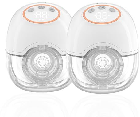 Milchpumpe Elektrisch, Milchpumpe, Milchpumpe Handsfree, Elektrische Milchpumpe kabellose Milchpumpe, mit 4 Modi und 12 Saugstufen, mit LED-Anzeige,Klein, leicht und leise, Anti-Rückfluss