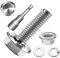 TXXATX 12 Stück M8x30mm Sechskantschrauben m6 Schrauben Set Edelstahl A2 70 Vollgewinde Außensechskan Flanschmuttern Federringe Unterlegscheiben Magnete Sechskant Stecknuss für Bauwesen Maschinen