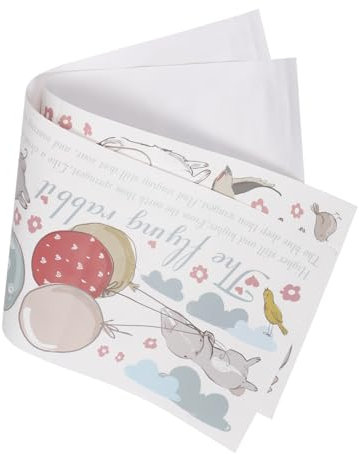 Vaguelly Wandaufkleber Mit Hasen-ballon Pvc Abnehmbar Cartoon-aufkleber Für Kinderzimmer Dekoration Wandaufkleber