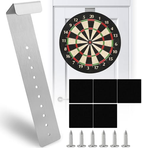 Dartboard Bracket, Dart Board Hanging Kit, Dartboard Holder, Dartboard Fixing Kit, Wall Mounting Bracket hooks for hanging Screw Hook Set, Wall Hanging Bracket Set for Wall Hanging Portable Dartboard