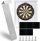Dartscheibe Halterung, Wand aufhängen Halterung Set, Dartscheiben-Aufhängeset, Steeldartscheibe, Aufhängung Montagehalterung, Dart Board Wandhalter für Steeldart Boards(mit Schrauben, Eva-Polster)