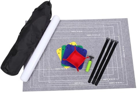 Toddmomy Felt Mat Puzzle Storage Jigsaw Rollers Air Tube 3 Fixing Straps for 2000-piece Random Color