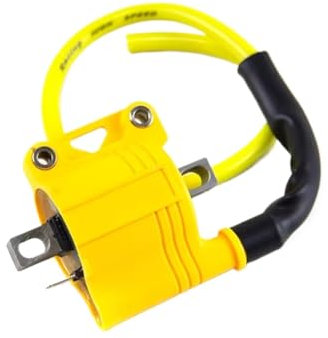 Motorrad Zündungen Universal-Zündspule Für Kymco Motorrad Dirt Bike ATV Roller 2T 4T Motor Zündung System Moped Off-Road Racing Motor Zündspule(Gelb)