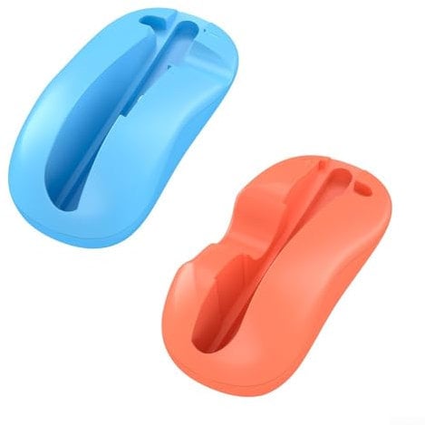 Gaming Controller Mouse, Mouse Grip Stand For Nintendo Switch 2, Adapter Accessories, For Desk Sliding Gaming Experience(Blue and Red)