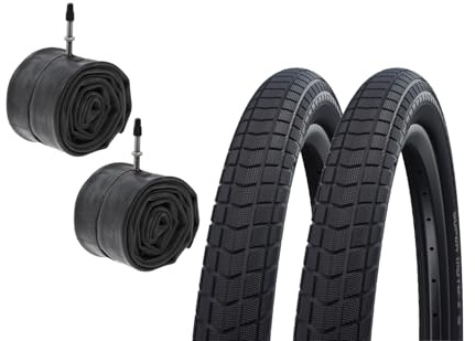 Set 2 Stück 27.5 Zoll Super Moto‑X Fahrradreifen 27.5 x 2.80 mit Schlauch – 70‑584 – SV 40 mm Ventil – E‑Bike & MTB geeignet
