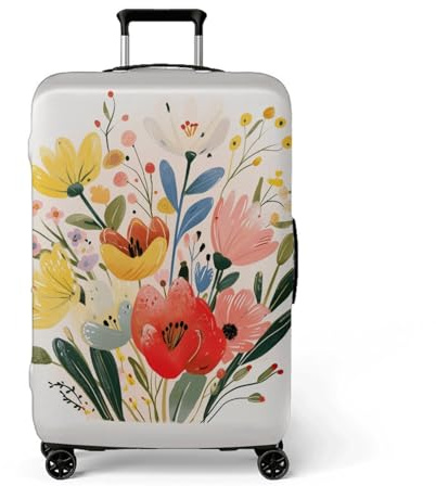 Kofferschutzhülle L Rot Blau Waschbar,Suitcase Cover Für Kinder Und Erwachsene,Elastischer Spandex-Koffer-Protector,Koffer-Abdeckungen
