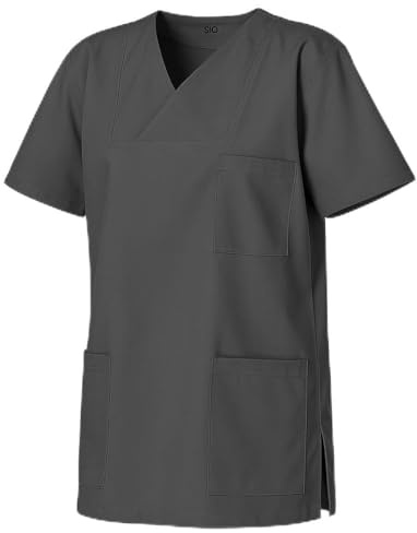 Clinotest Schlupfkasack „Anna/Anton“ – 195 g/m², 65% Polyester, 35% Baumwolle – Komfortable & Pflegeleichte Arbeitsbekleidung für Damen & Herren, Ideal für Klinik, Labor&Medizin