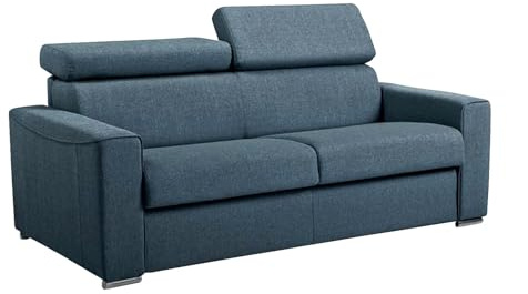 Vente-unique - Schlafsofa 3 Vizir - Polyester - blau