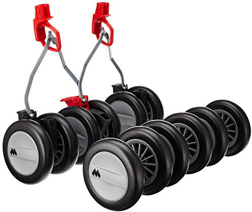 Maclaren PM1Y300092 Techno Ruote Anteriori e Posteriori per Passeggino Gemellare, Nero