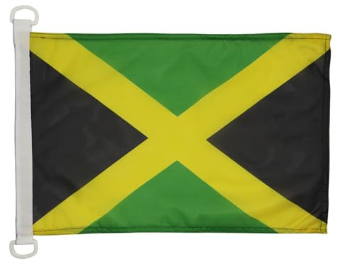 Pavillon nautique Jamaïque 45x30cm - Drapeau de bateau jamaïcain 30 x 45 cm - AZ FLAG