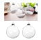 Warmiehomy 5 x Christbaumkugeln aus klarem Glas befüllbare weihnachtskugeln zum füllen für Weihnachten Party Geburtstag Hochzeit Dekoration, Glas, farblos, 6cm