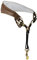 adorence Premium Saxophon Gurt (handgefertigt mit echtem Leder, atmungsaktivem Polster und Metallhaken) - weniger Stress Ergonomie Design Sax Strap -Braun